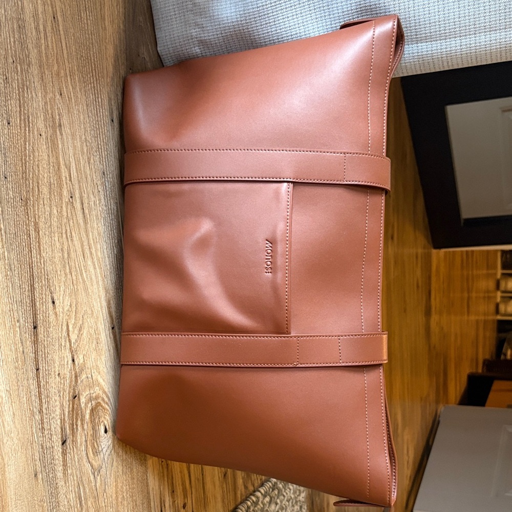 Monos tote bag mahogany vegan leather. Good condition, but corners are worn.
